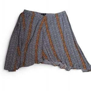 Apt. 9 Women's Black and Yellow Striped Skirt SZ XL